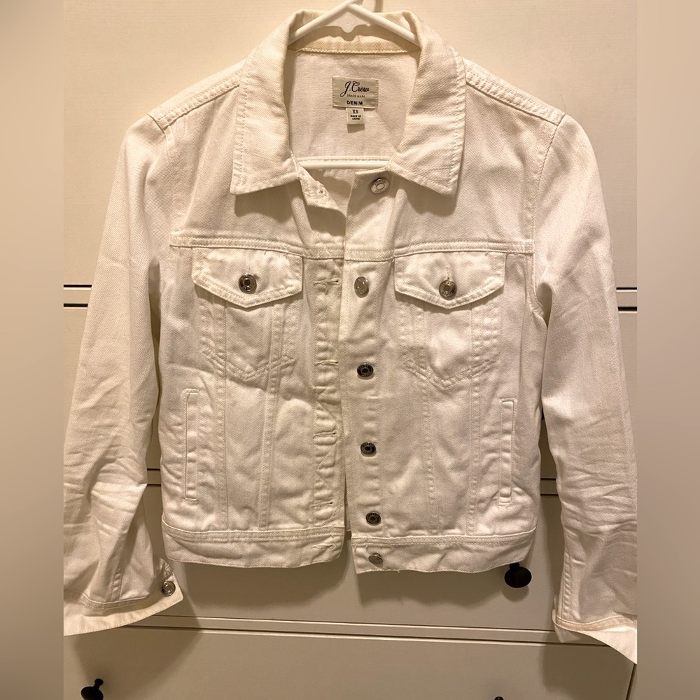White J Crew Denim Jacket - XS